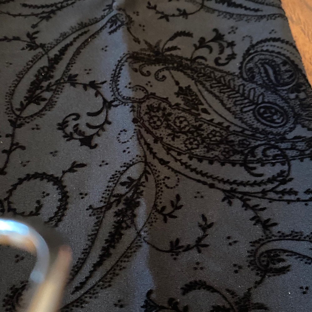 Cach’e Womens Black Patterned Pants - image 2